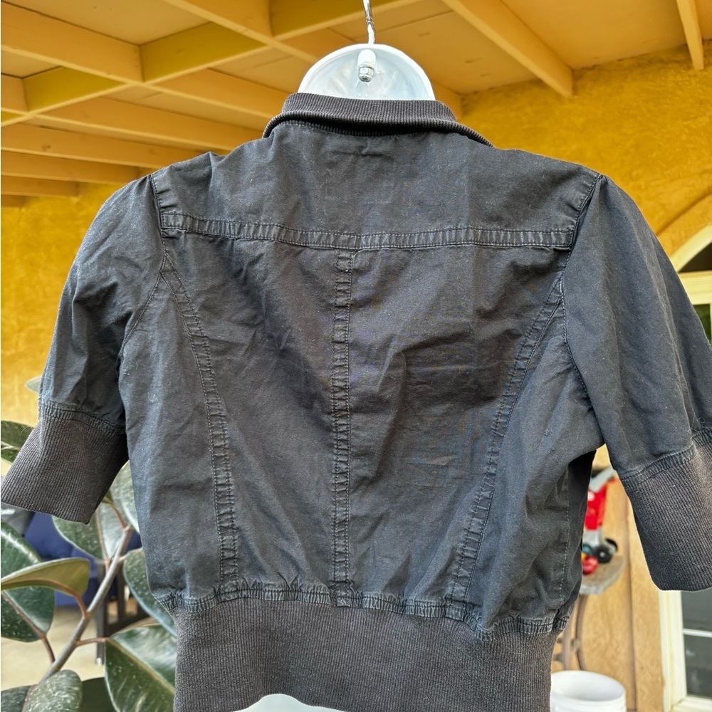 Active Basic Dark black Utility Jacket - Picture 7 of 10